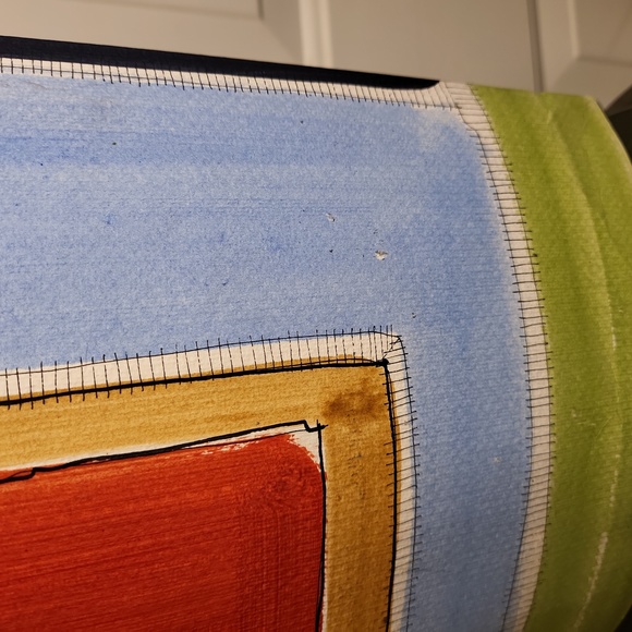 Anna Wong Signed Viver de Arte Hand Painted Water Color Table Lamp Vintage - Picture 16 of 16